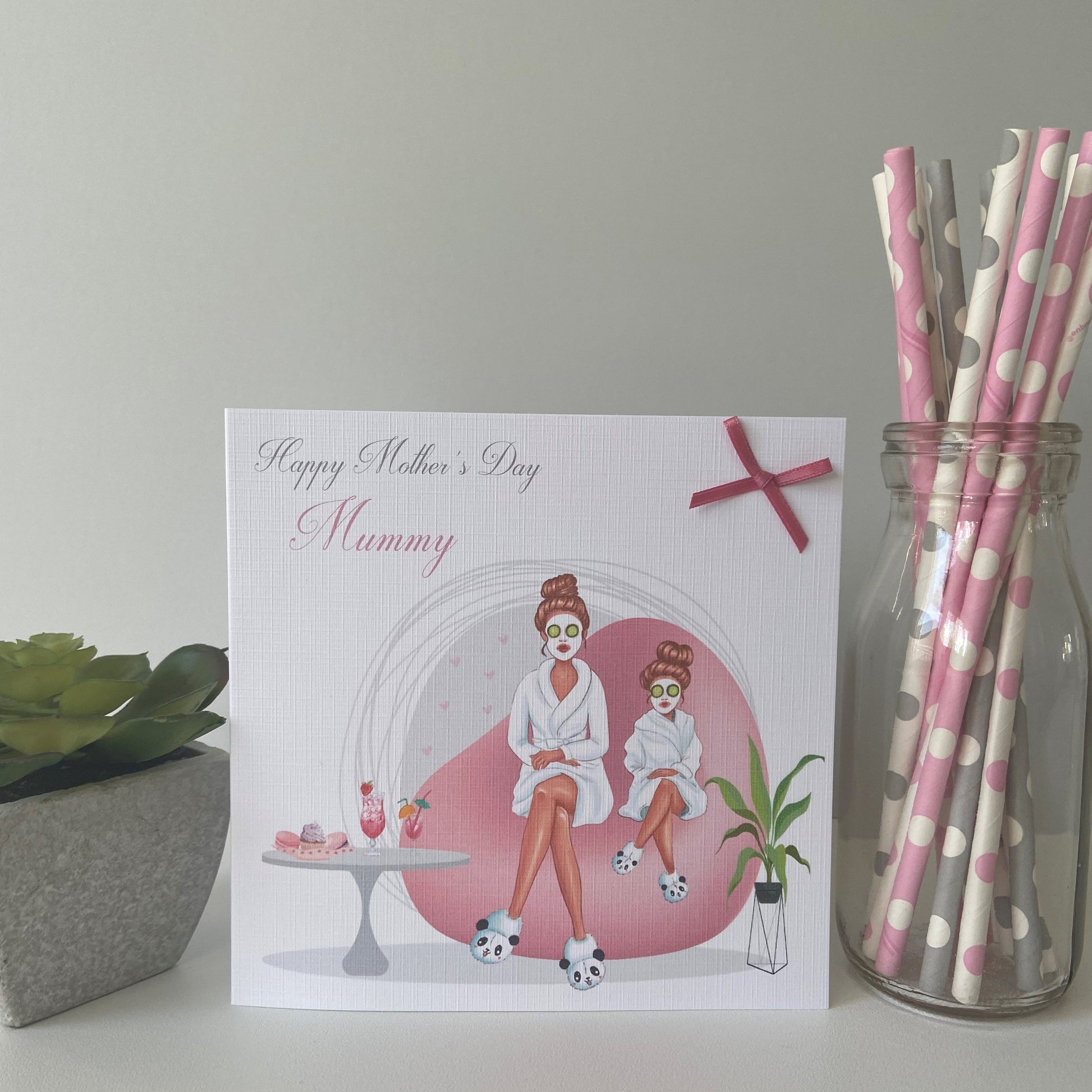 Personalised Handmade Mother's Day Card Pamper Day