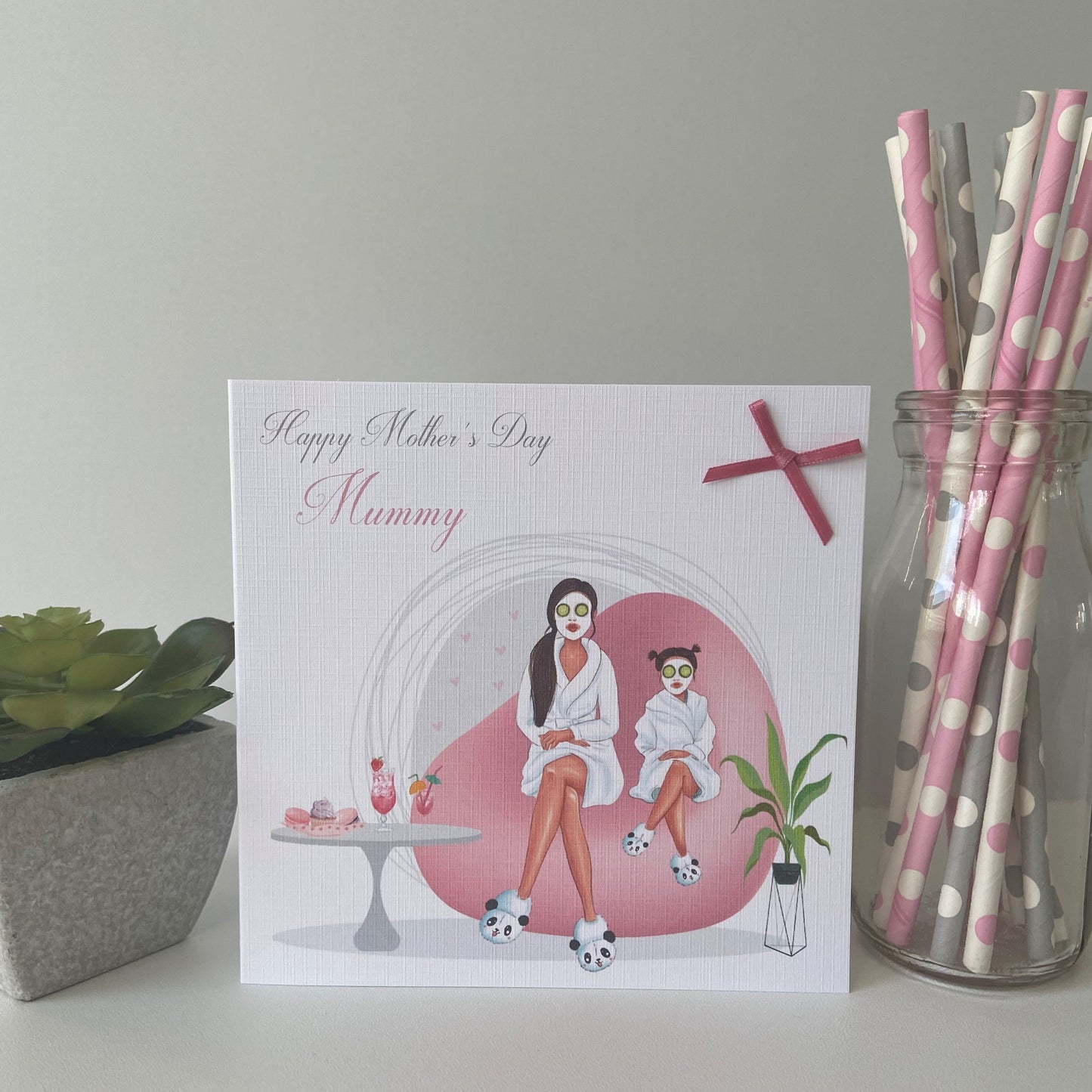 Personalised Handmade Mother's Day Card Pamper Day