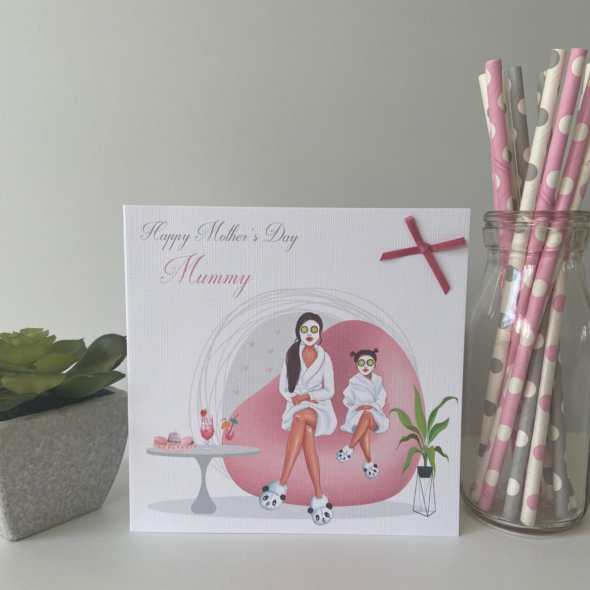 Personalised Handmade Mother's Day Card Pamper Day