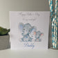 Personalised Father's Day Card Watercolour Elephant