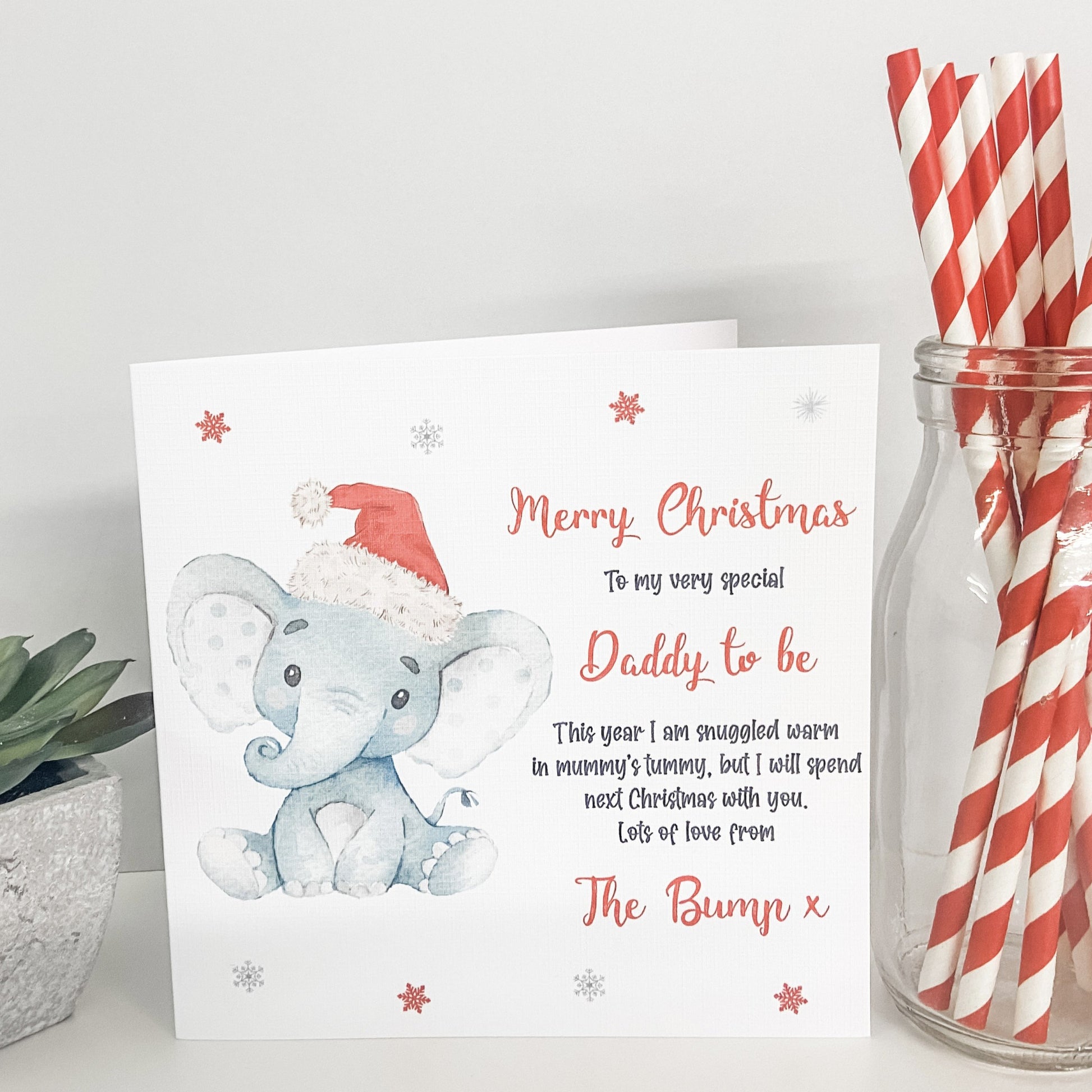 Christmas Card Daddy To Be From The Bump
