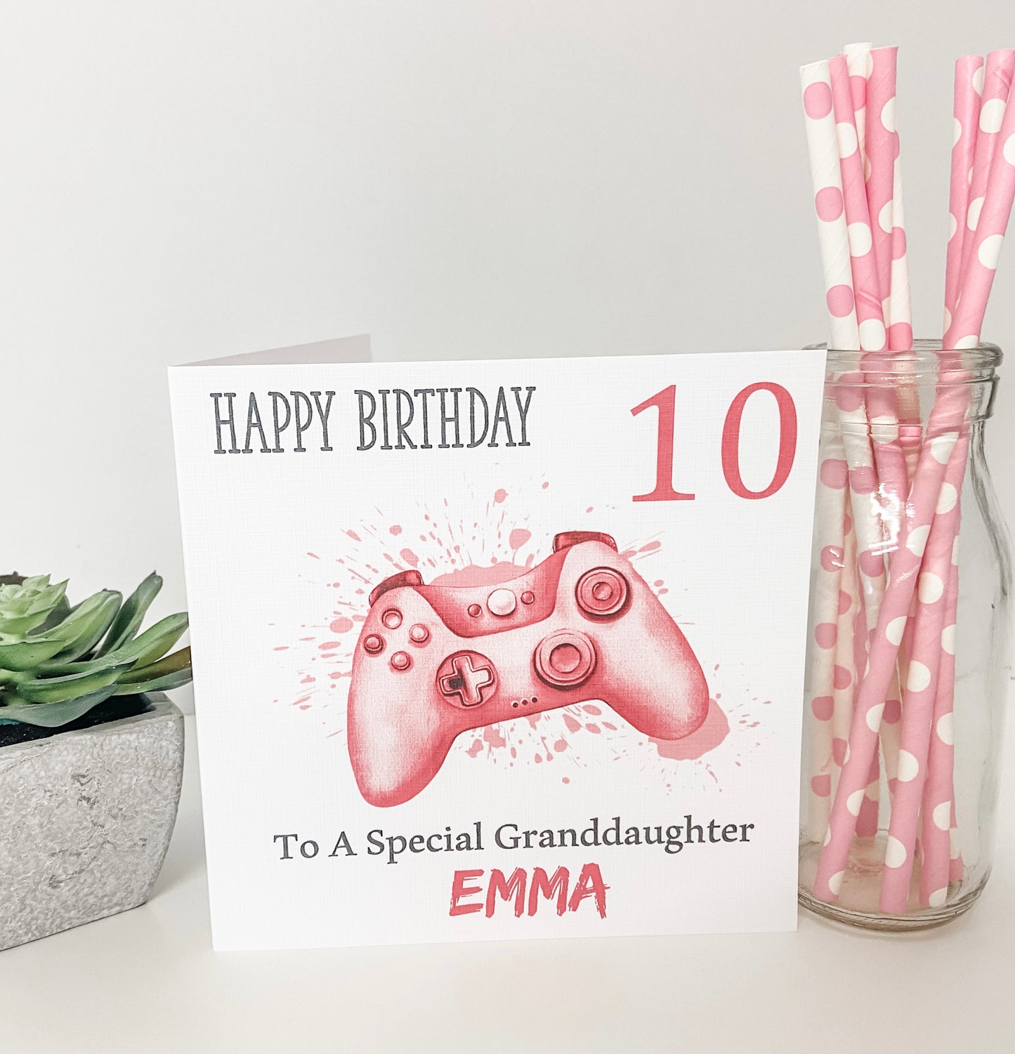 Personalised Birthday Card Gaming X Box