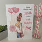 Personalised Female Teenager Girl Birthday Card