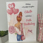 Personalised Female Teenager Girl Birthday Card