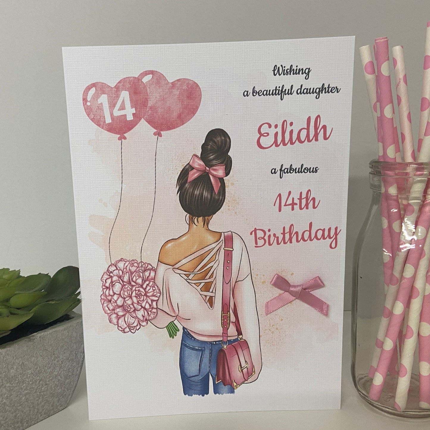 Personalised Female Teenager Girl Birthday Card