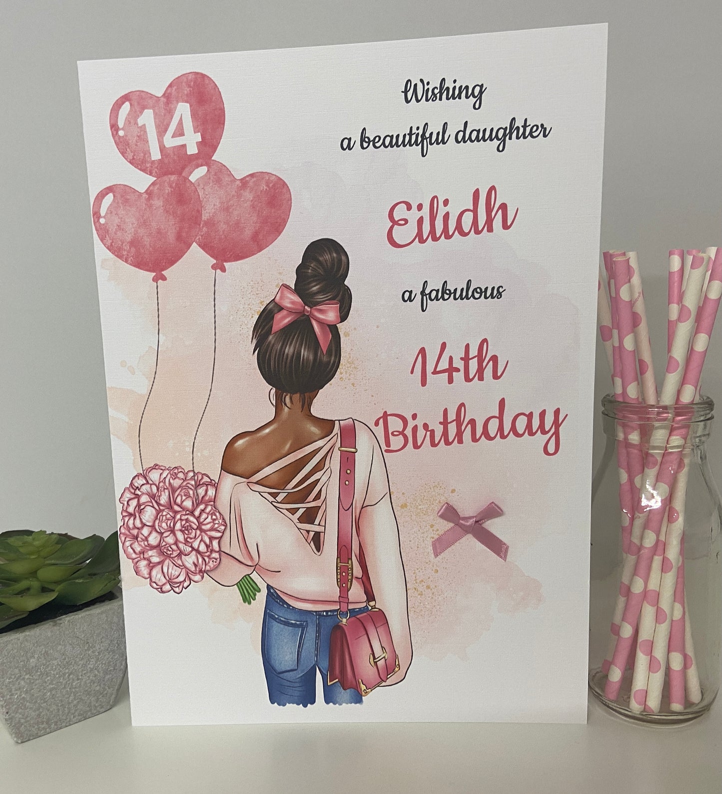 Personalised Female Teenager Girl Birthday Card
