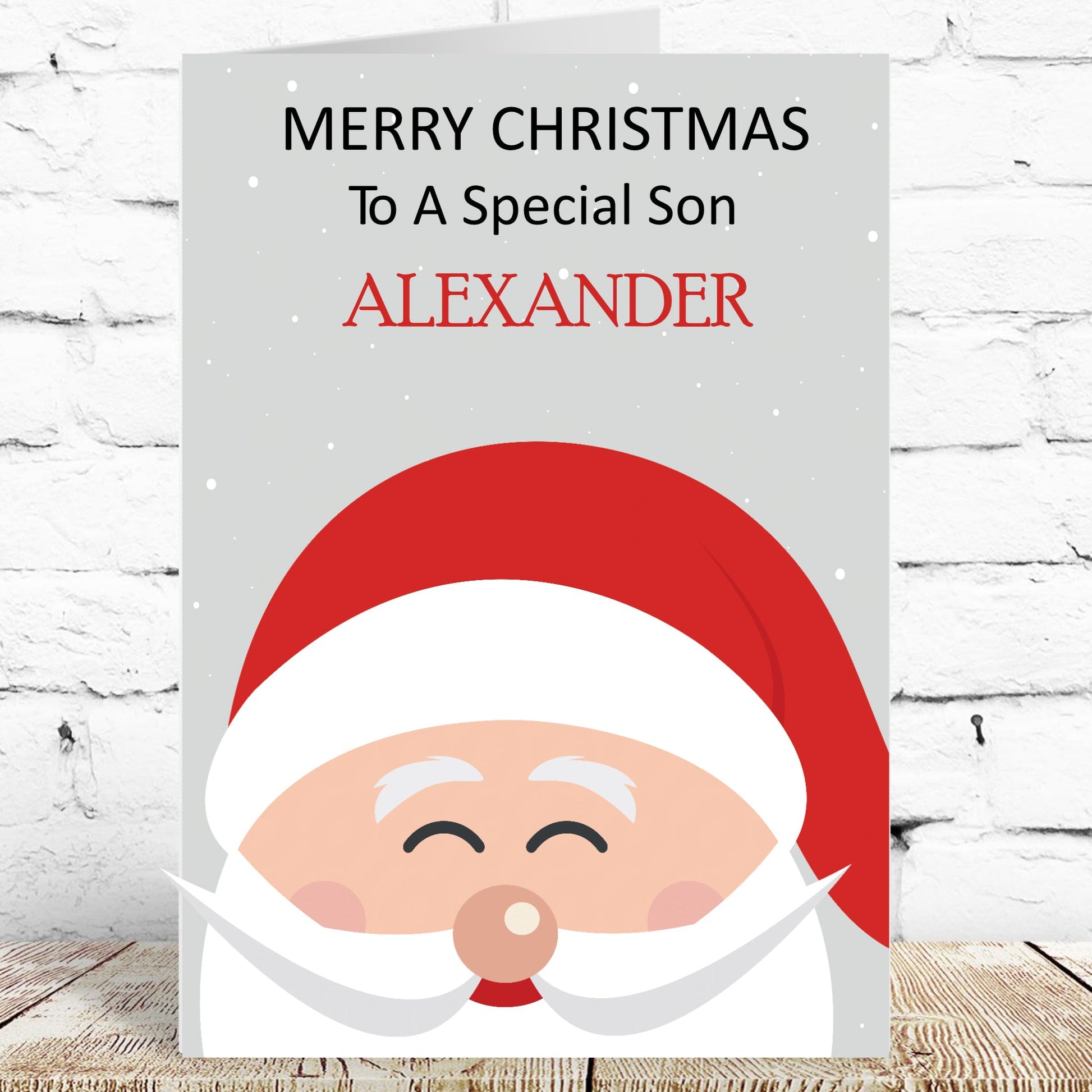 Personalised Christmas Card Santa Claus