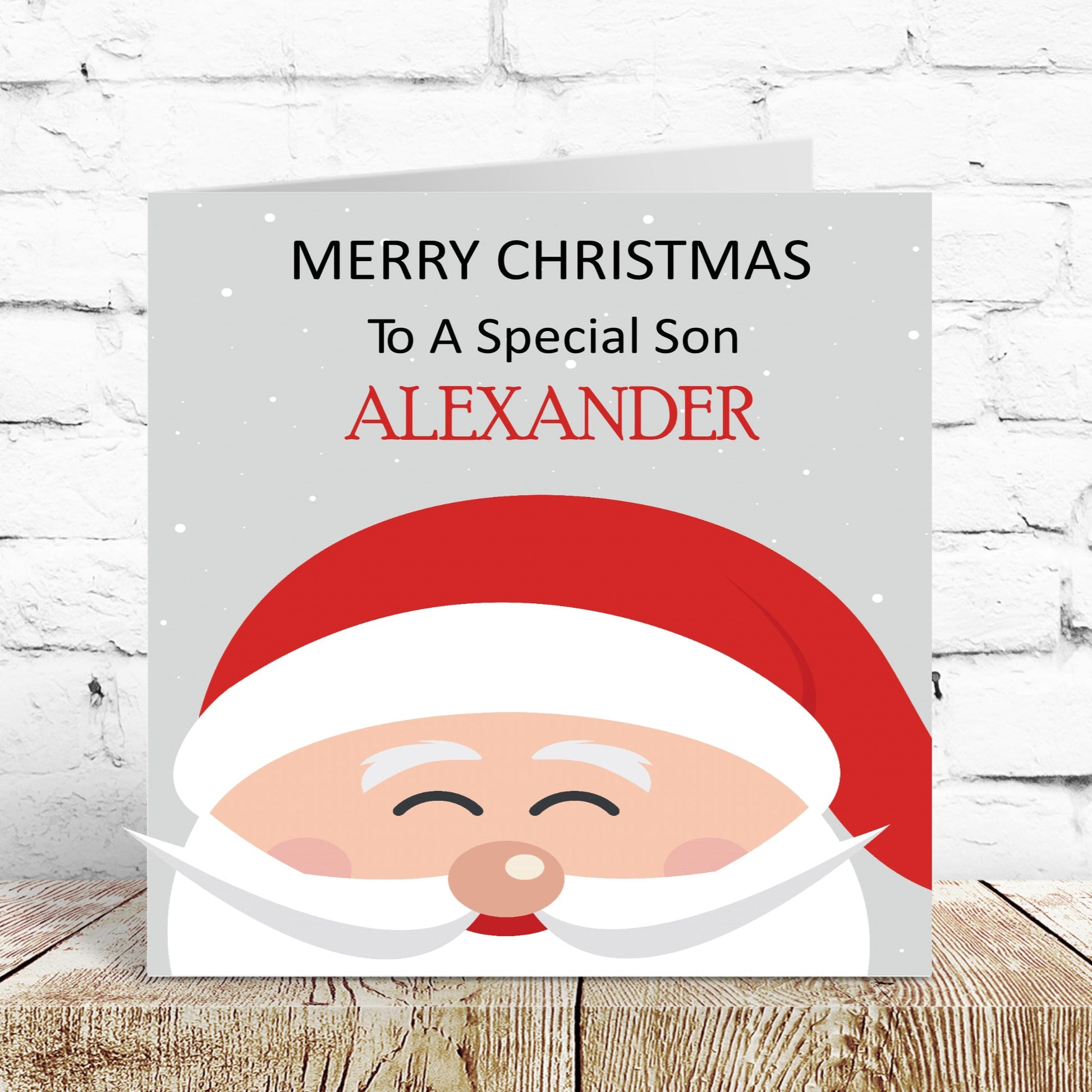Personalised Christmas Card Santa Claus