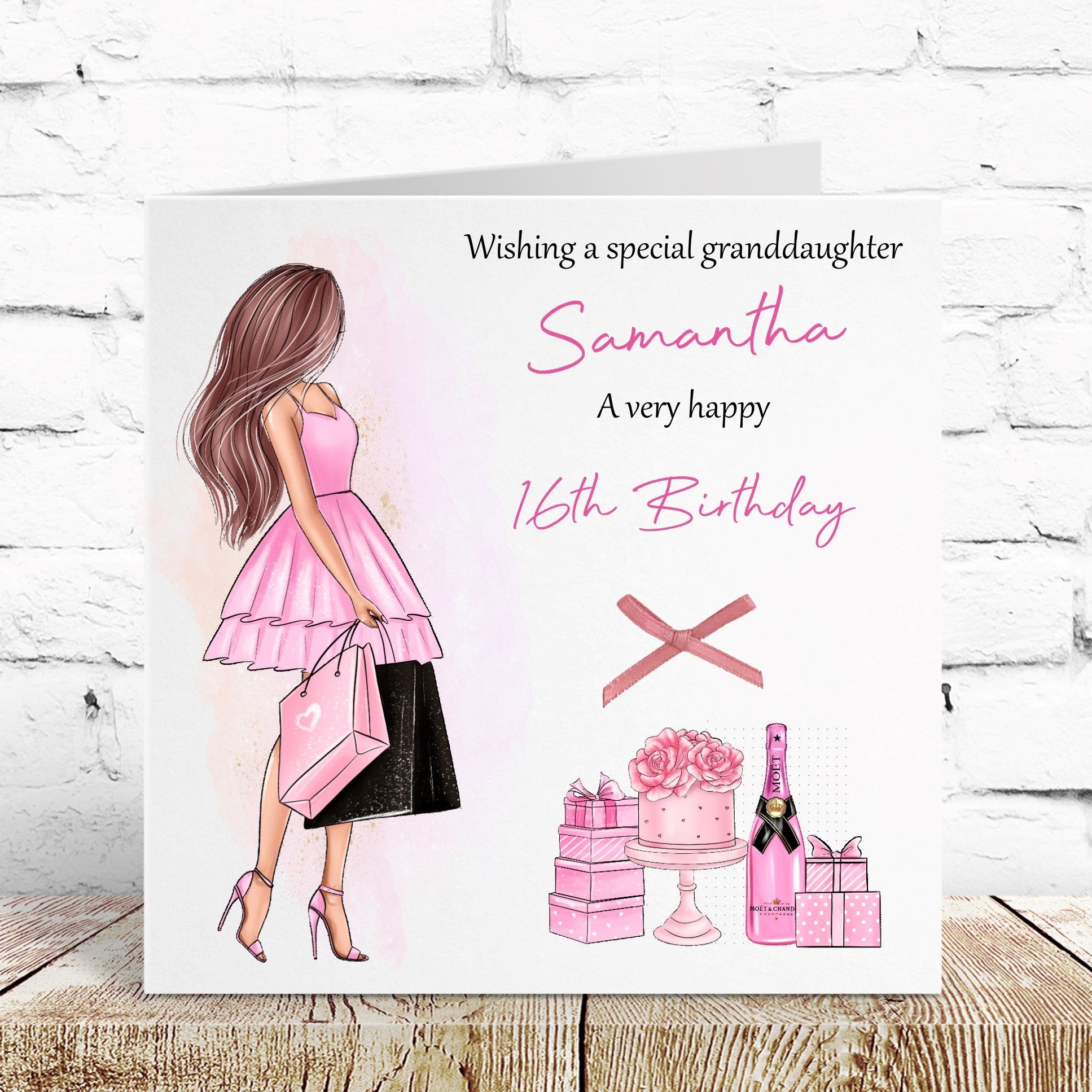 Personalised Female Girl Birthday Card