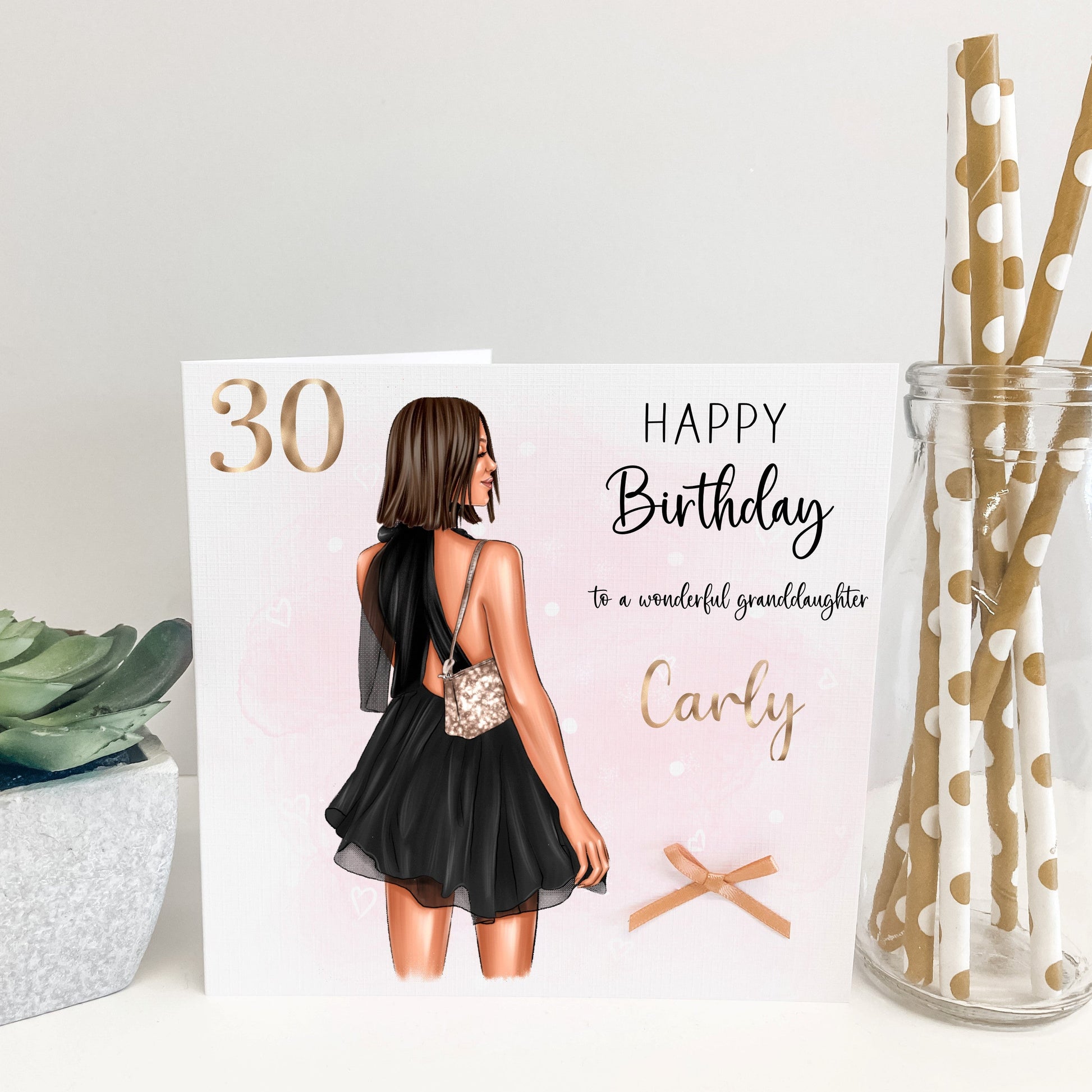 Personalised Female Girl Birthday Card