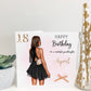 Personalised Female Girl Birthday Card