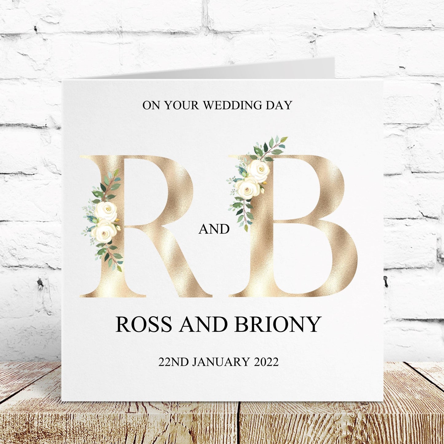 Personalised Congratulations on your Wedding Day Card