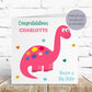 Personalised Congratulations New Big Sister Gift Bag Dinosaur