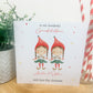 Personalised Christmas Card Elf Boy Girl 