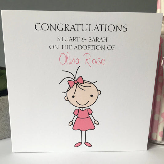 Personalised Adoption Forever Family Card