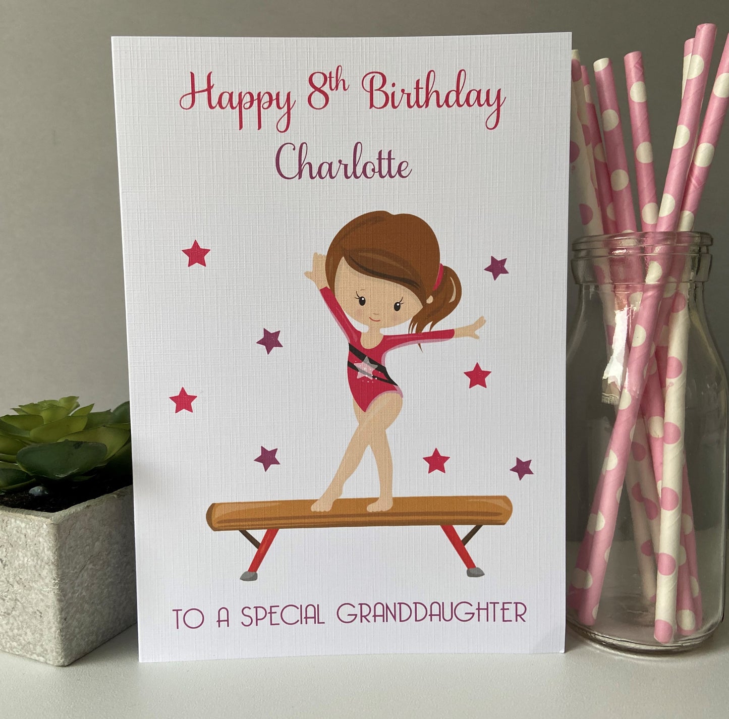 Personalised Girls Birthday Gift Bag Gymnastics