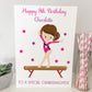 Personalised Birthday Card Gymnastics Girl