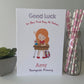 Personalised Girls Good Luck First Day At School Card