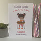 Personalised Girls Good Luck First Day At School Card