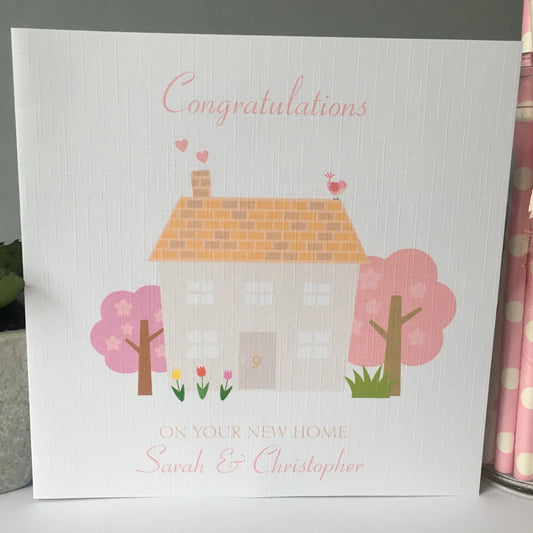Personalised Congratulations New Home Card