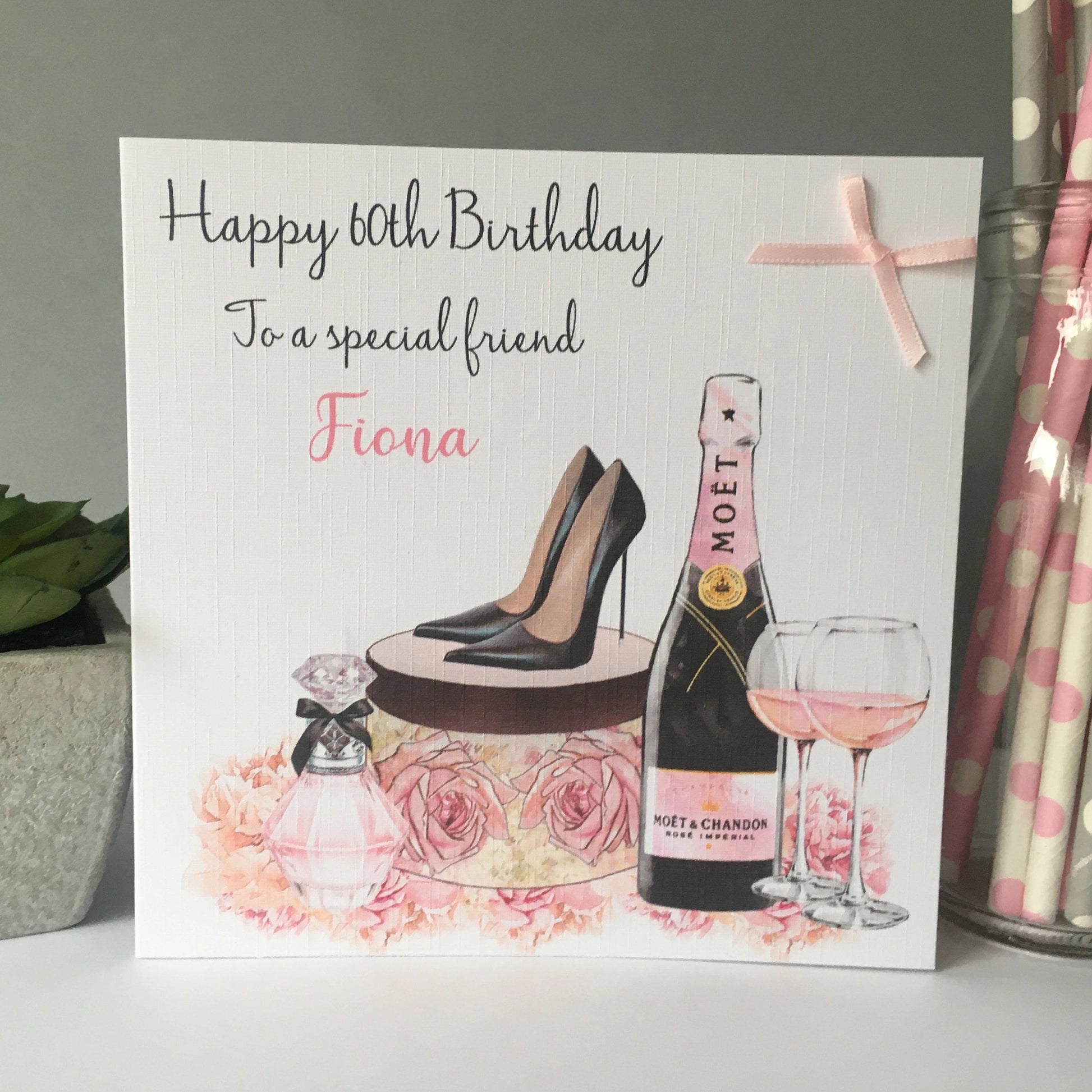 Personalised Handmade Female Birthday Card Mum Daughter Granddaughter Friend