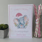 Personalised Handmade Christmas Card Watercolour Elephant