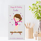 Personalised Birthday Card Money Gift Wallet Voucher Gymnastics Girl