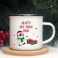 Personalised Penguin Christmas Mug