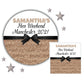 Personalised Hen Party Stickers Gold