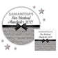 Personalised Hen Party Stickers  Silver