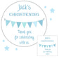 Personalised Christening Party Stickers Bunting