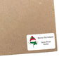 Personalised Christmas Return Address Label Stickers for Cards