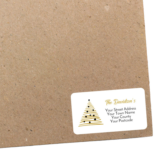 Personalised Christmas Stickers for Gift Present Wrapping Tags
