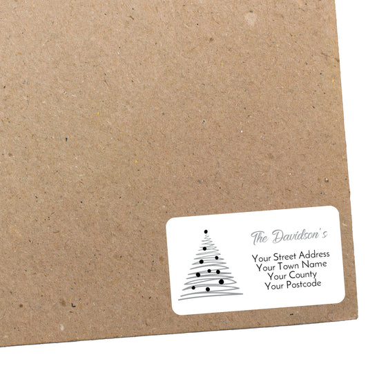 Personalised Christmas Stickers for Gift Present Wrapping Tags