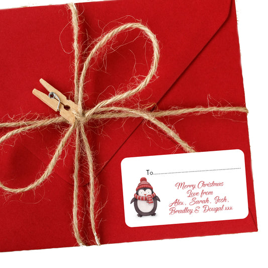 Personalised Christmas Stickers for Gift Present Wrapping Tags