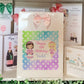 a bunch of greeting cards on a shelf