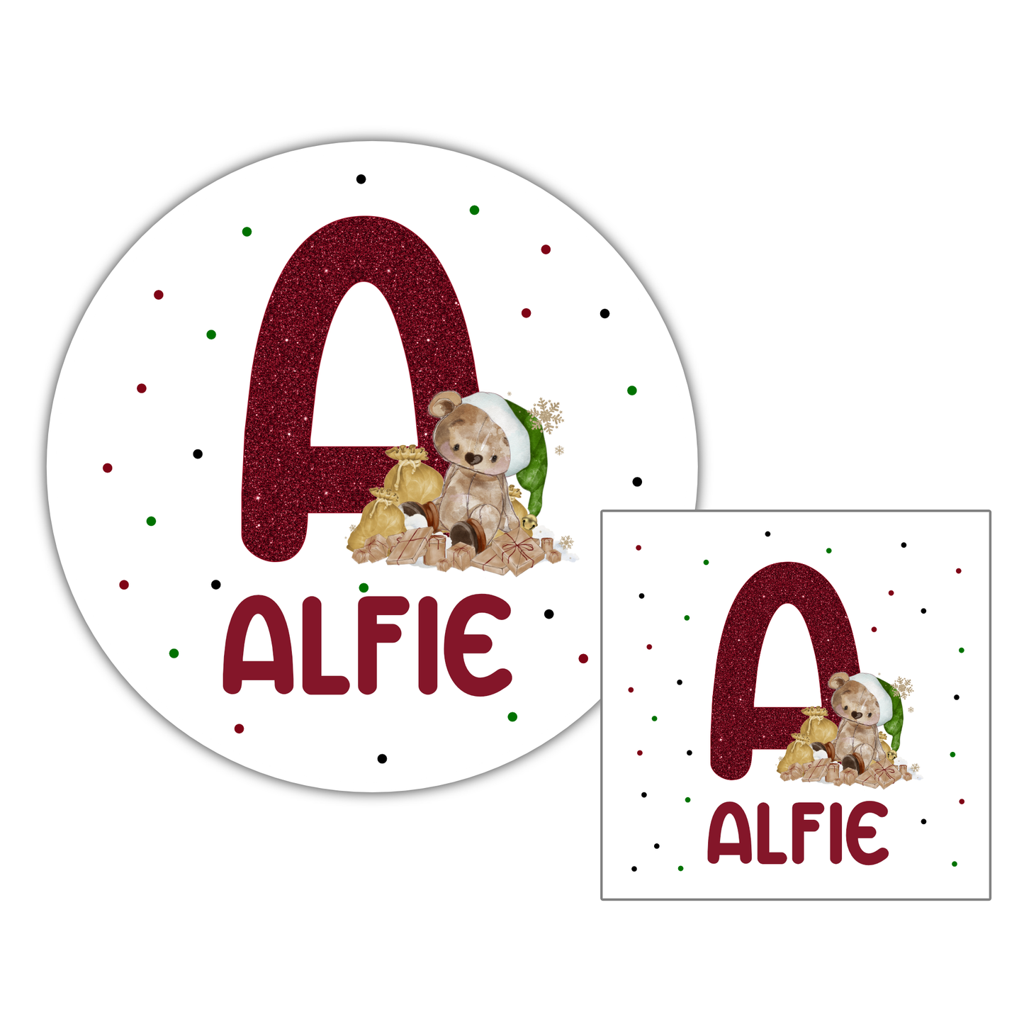 Personalised Christmas Stickers, Gift Labels, Festive Name Stickers, Custom Present Tag, Christmas Eve Box Ideas, Santa Stocking Filler