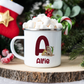 Personalised Christmas Mug, Bear Initial, Stocking Filler, Christmas Eve Box, Hot Chocolate Mug