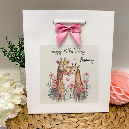 Personalised Mother's Day Gift Bag Giraffe