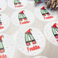 Personalised Christmas Stickers, Gift Labels, , Festive Name Stickers, Custom Present Tag, Christmas Eve Box Ideas, Santa Stocking Filler