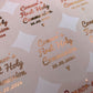 Personalised Gloss Foil First Holy Communion Party Bag Stickers