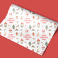 Personalised Christmas Wrapping Paper Elf Girl