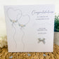 Personalised Congratulations on Your Wedding Day Card Heart Balloons