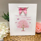 Personalised Mother's Day Card Blossom Tree