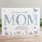 Personalised Mother's Day Card Blue Floral