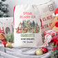 Personalised Christmas Santa Sack For Children Woodland Forest Santa, Elves and Reindeer