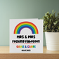 Personalised Rude Wedding Card Congratulations On Your Wedding Day Rainbow Mr & Mr LGBT