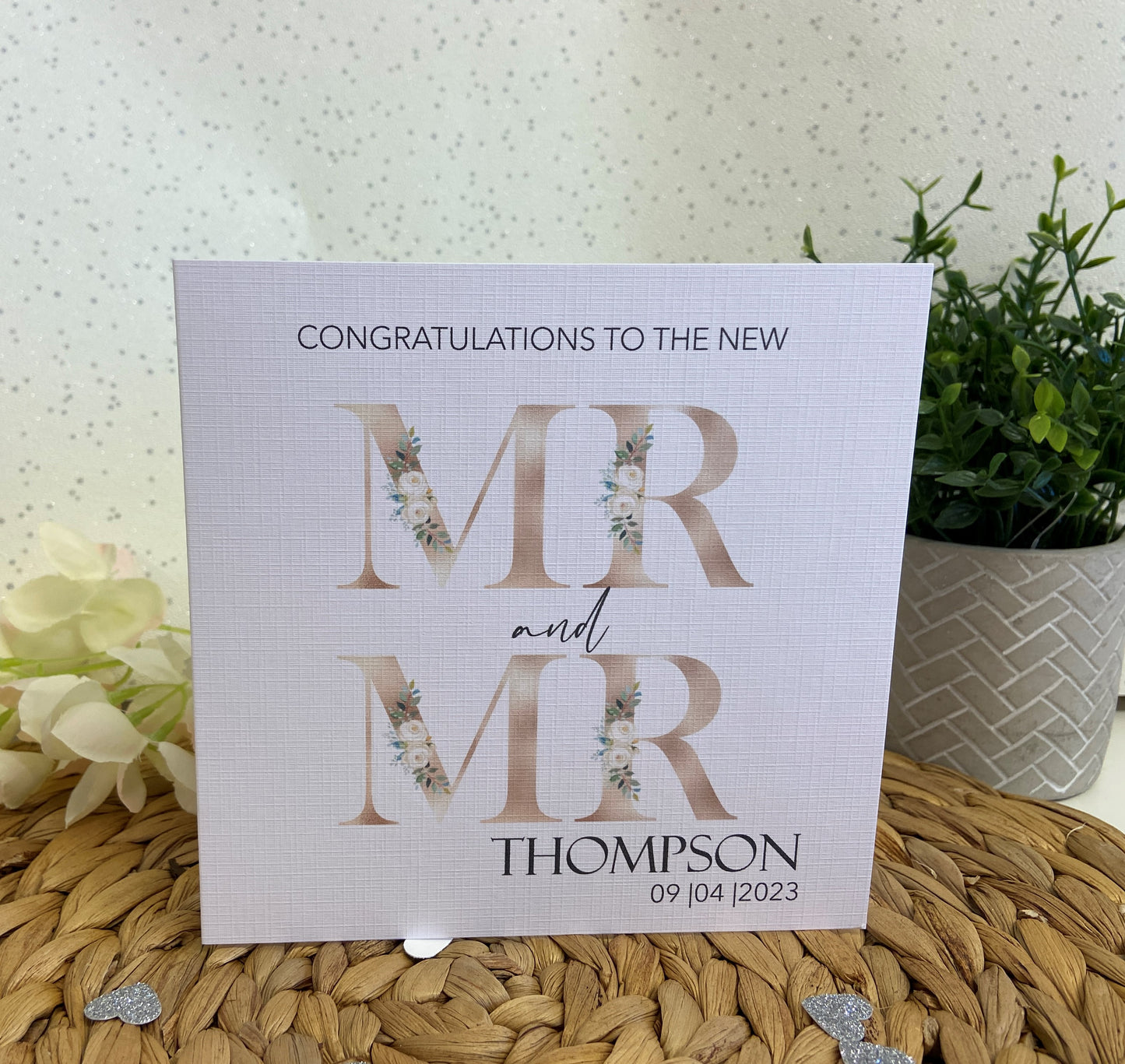 Personalised Congratulations Wedding Day Card Mr & Mrs | Mr & Mr | Mrs & Mrs