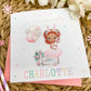 Personalised Easter Card Easter Bunny Girl