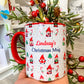 Personalised Christmas Gonk Mug, Stocking Filler, Christmas Eve Box, Hot Chocolate Mug